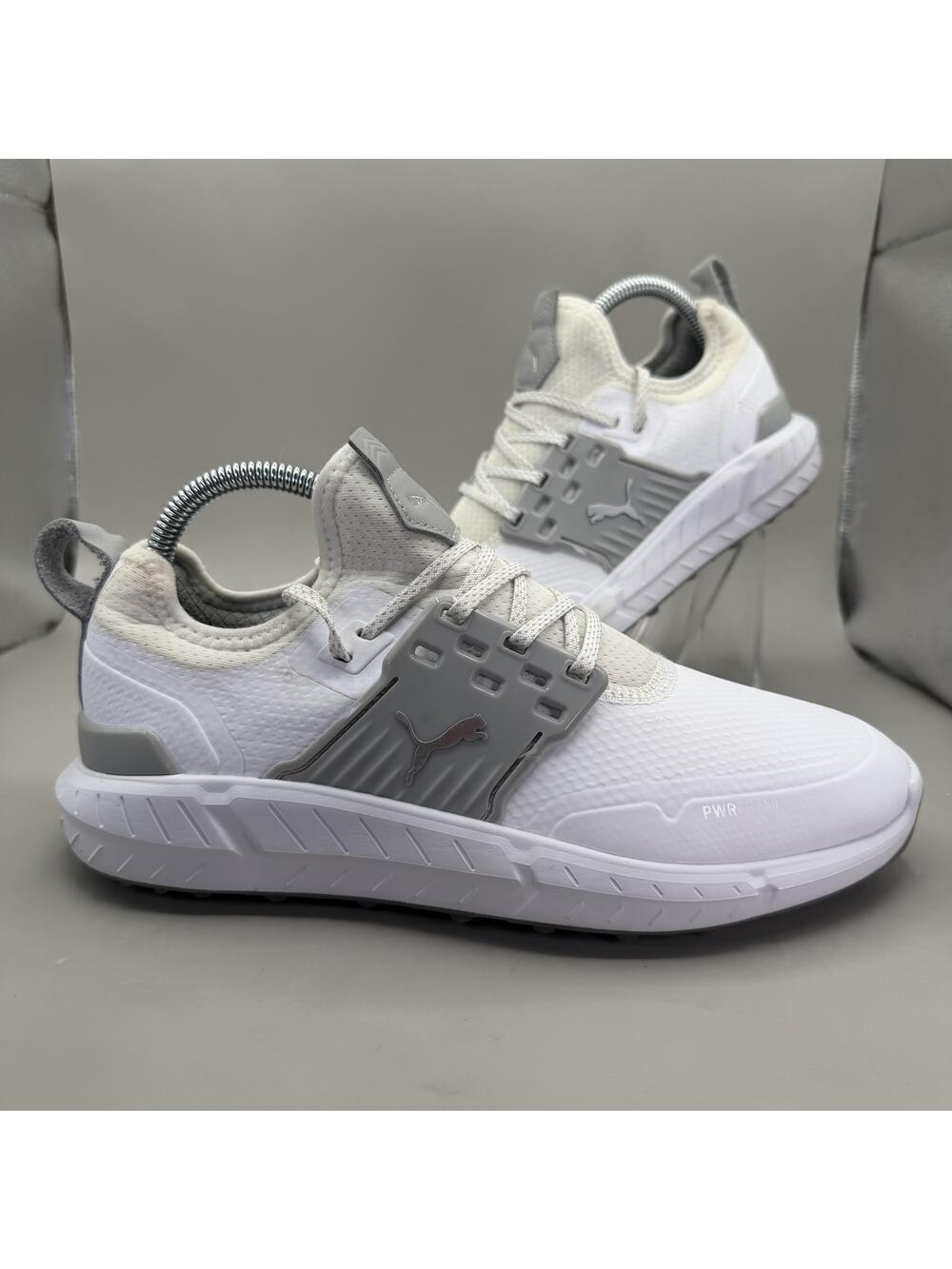 PUMA IGNITE ARTICULATE3 376078-01 Golf Shoes Mens 7 White Gray Spiked